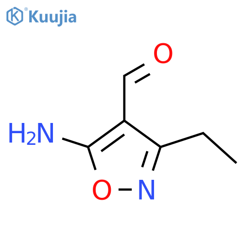5-Amino-3-ethyl-1,2-oxazole-4-carbaldehyde structure