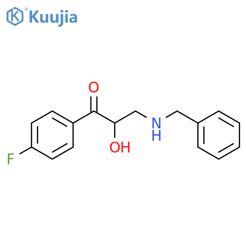 1-Propanone, 1-(4-fluorophenyl)-2-hydroxy-3-[(phenylmethyl)amino]- structure