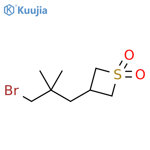 Thietane, 3-(3-bromo-2,2-dimethylpropyl)-, 1,1-dioxide structure