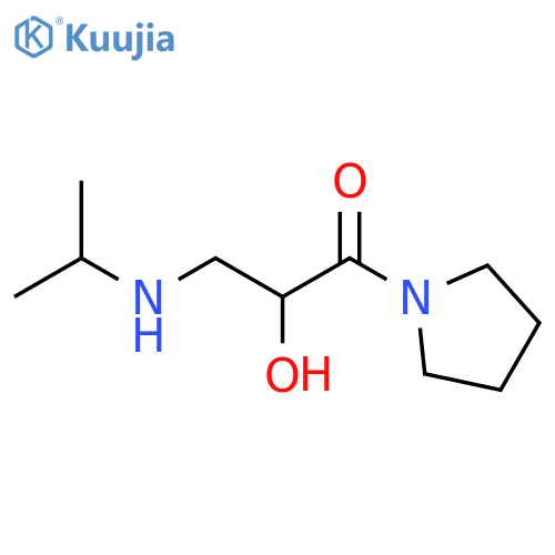 1-Propanone, 2-hydroxy-3-[(1-methylethyl)amino]-1-(1-pyrrolidinyl)- structure