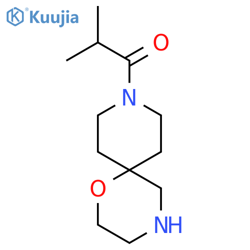 2-Methyl-1-{1-oxa-4,9-diazaspiro[5.5]undecan-9-yl}propan-1-one structure