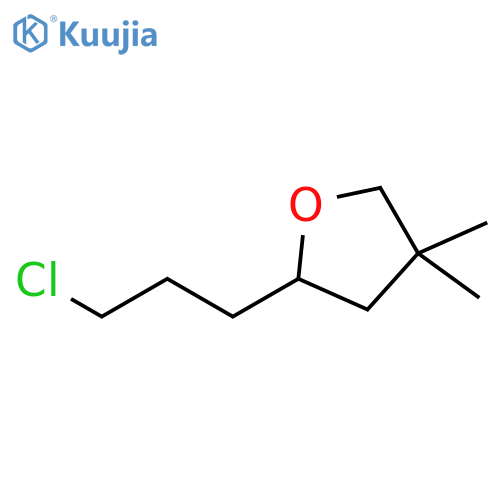 Furan, 2-(3-chloropropyl)tetrahydro-4,4-dimethyl- structure