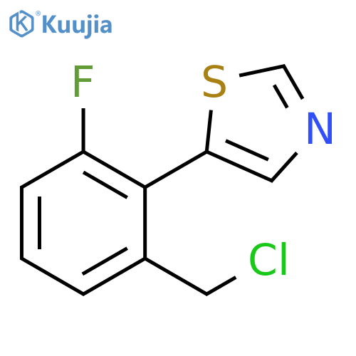 Thiazole, 5-[2-(chloromethyl)-6-fluorophenyl]- structure