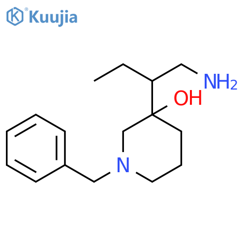3-(1-aminobutan-2-yl)-1-benzylpiperidin-3-ol structure