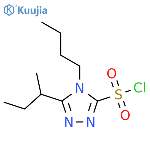 5-(butan-2-yl)-4-butyl-4H-1,2,4-triazole-3-sulfonyl chloride structure