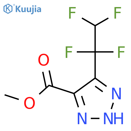 methyl 5-(1,1,2,2-tetrafluoroethyl)-1H-1,2,3-triazole-4-carboxylate structure