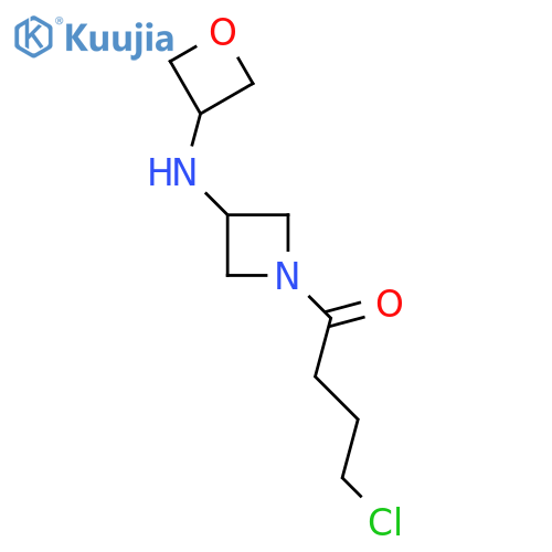 4-Chloro-1-{3-[(oxetan-3-yl)amino]azetidin-1-yl}butan-1-one structure