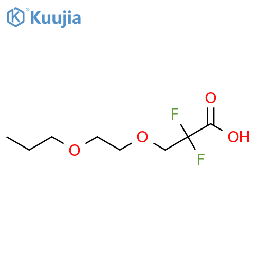 Propanoic acid, 2,2-difluoro-3-(2-propoxyethoxy)- structure