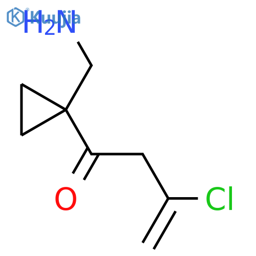 1-[1-(Aminomethyl)cyclopropyl]-3-chlorobut-3-en-1-one structure