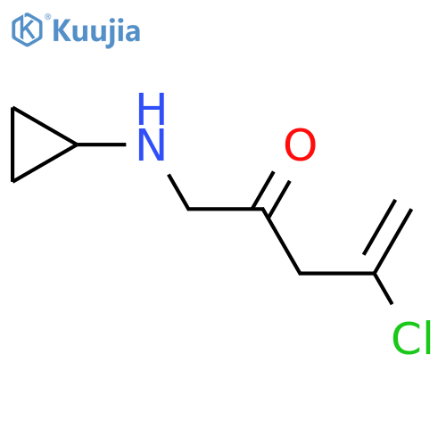4-Chloro-1-(cyclopropylamino)pent-4-en-2-one structure