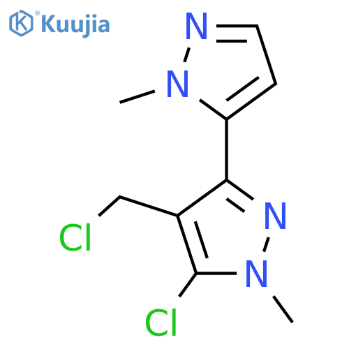 5-chloro-4-(chloromethyl)-1-methyl-3-(1-methyl-1H-pyrazol-5-yl)-1H-pyrazole structure