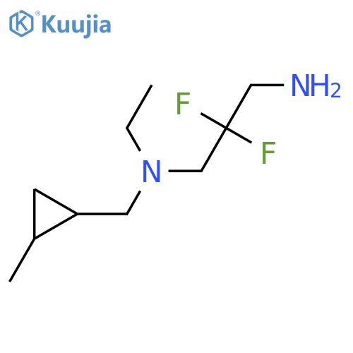 1,3-Propanediamine, N1-ethyl-2,2-difluoro-N1-[(2-methylcyclopropyl)methyl]- structure