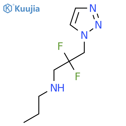 [2,2-difluoro-3-(1H-1,2,3-triazol-1-yl)propyl](propyl)amine structure