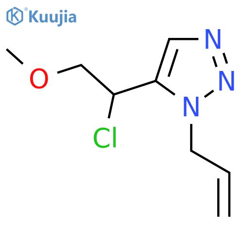 5-(1-chloro-2-methoxyethyl)-1-(prop-2-en-1-yl)-1H-1,2,3-triazole structure