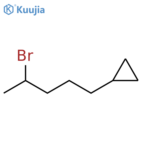 Cyclopropane, (4-bromopentyl)- structure
