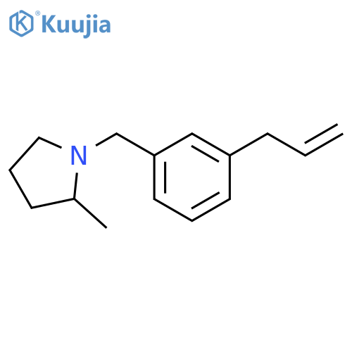 Pyrrolidine, 2-methyl-1-[[3-(2-propen-1-yl)phenyl]methyl]- structure