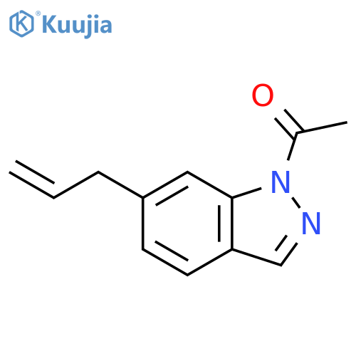 Ethanone, 1-[6-(2-propen-1-yl)-1H-indazol-1-yl]- structure