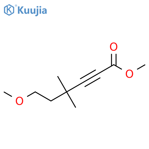 Methyl 6-methoxy-4,4-dimethylhex-2-ynoate structure