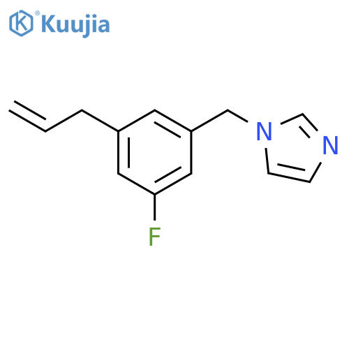 1H-Imidazole, 1-[[3-fluoro-5-(2-propen-1-yl)phenyl]methyl]- structure