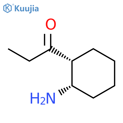 1-Propanone, 1-[(1R,2S)-2-aminocyclohexyl]-, rel- structure