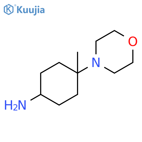 Cyclohexanamine, 4-methyl-4-(4-morpholinyl)- structure