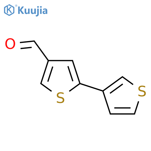 5-(Thiophen-3-yl)thiophene-3-carbaldehyde structure