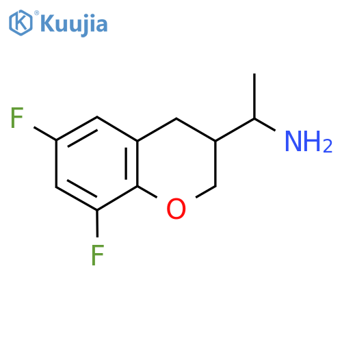 1-(6,8-difluoro-3,4-dihydro-2H-1-benzopyran-3-yl)ethan-1-amine structure