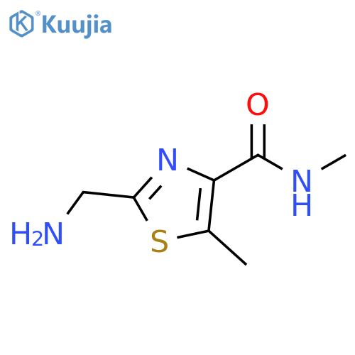 4-Thiazolecarboxamide, 2-(aminomethyl)-N,5-dimethyl- structure