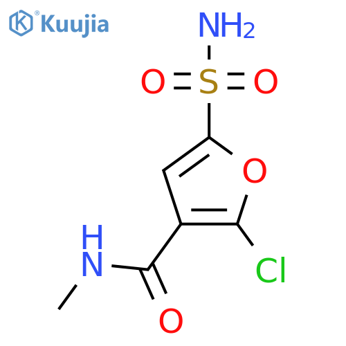 2-chloro-N-methyl-5-sulfamoylfuran-3-carboxamide structure