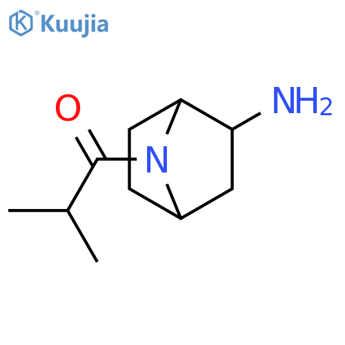 1-Propanone, 1-(2-amino-7-azabicyclo[2.2.1]hept-7-yl)-2-methyl- structure