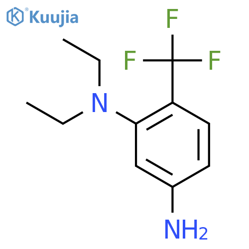 N1,N1-diethyl-6-(trifluoromethyl)benzene-1,3-diamine structure
