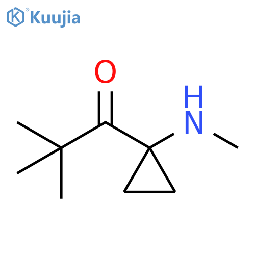 1-Propanone, 2,2-dimethyl-1-[1-(methylamino)cyclopropyl]- structure