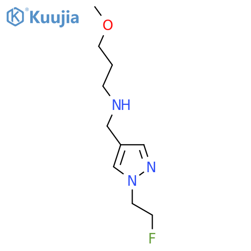 {[1-(2-fluoroethyl)-1H-pyrazol-4-yl]methyl}(3-methoxypropyl)amine structure