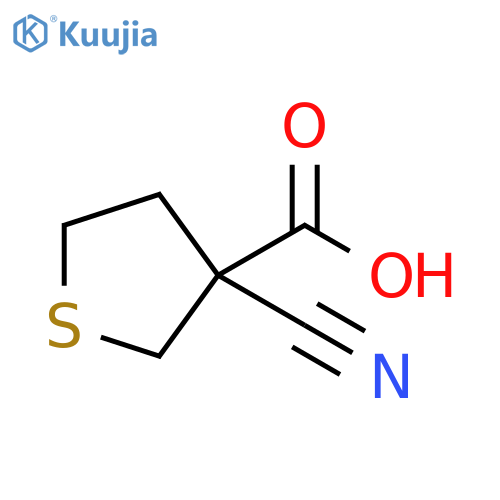 3-Thiophenecarboxylic acid, 3-cyanotetrahydro- structure