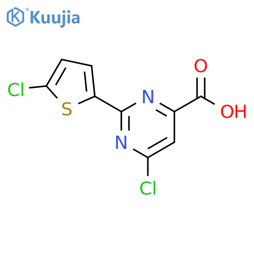 4-Pyrimidinecarboxylic acid, 6-chloro-2-(5-chloro-2-thienyl)- structure