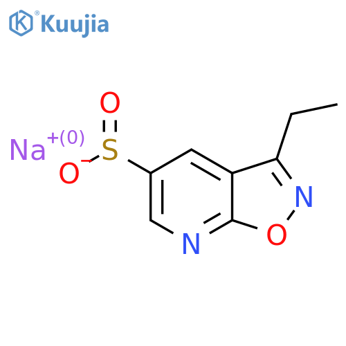 Sodium 3-ethyl-[1,2]oxazolo[5,4-b]pyridine-5-sulfinate structure