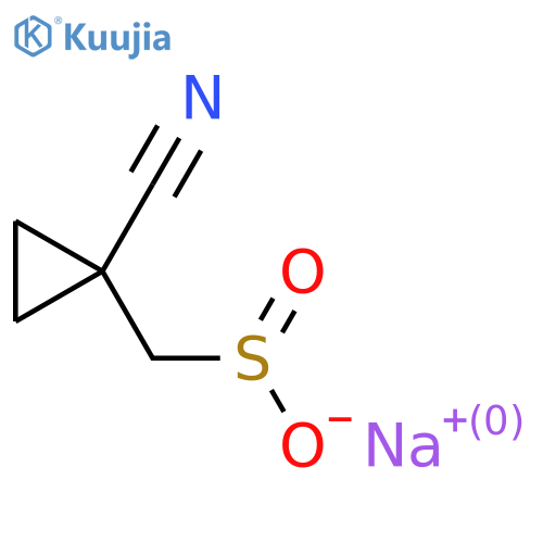 Sodium (1-cyanocyclopropyl)methanesulfinate structure