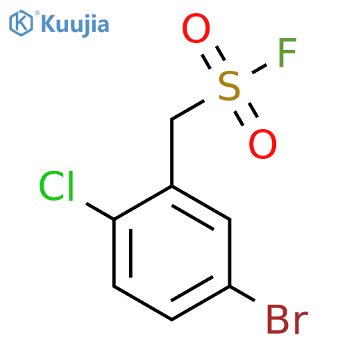 (5-Bromo-2-chlorophenyl)methanesulfonyl fluoride structure