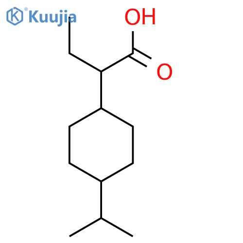 2-[4-(Propan-2-yl)cyclohexyl]butanoic acid structure