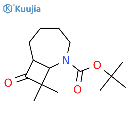 Tert-butyl 9,9-dimethyl-8-oxo-2-azabicyclo[5.2.0]nonane-2-carboxylate structure