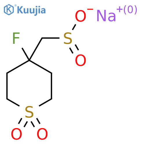 Sodium (4-fluoro-1,1-dioxo-1lambda6-thian-4-yl)methanesulfinate structure