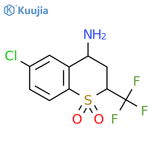 4-amino-6-chloro-2-(trifluoromethyl)-3,4-dihydro-2H-1lambda6-benzothiopyran-1,1-dione structure