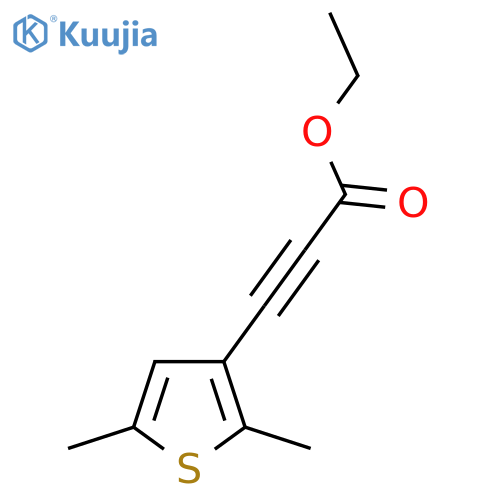 Ethyl 3-(2,5-dimethylthiophen-3-yl)prop-2-ynoate structure