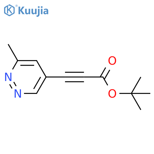 Tert-butyl 3-(6-methylpyridazin-4-yl)prop-2-ynoate structure