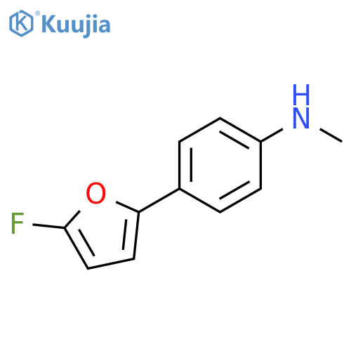 Benzenamine, 4-(5-fluoro-2-furanyl)-N-methyl- structure