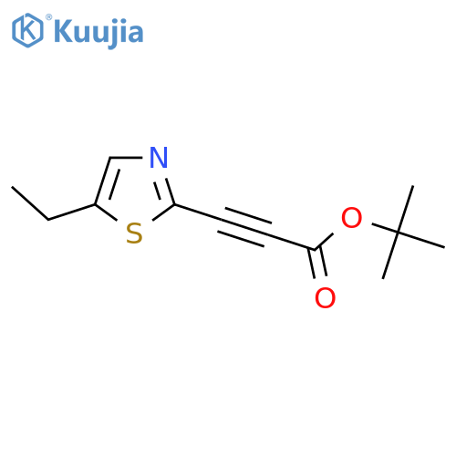 Tert-butyl 3-(5-ethyl-1,3-thiazol-2-yl)prop-2-ynoate structure