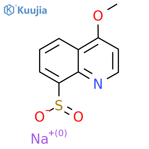 Sodium 4-methoxyquinoline-8-sulfinate structure