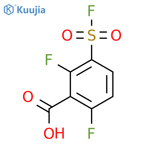 2,6-Difluoro-3-(fluorosulfonyl)benzoic acid structure