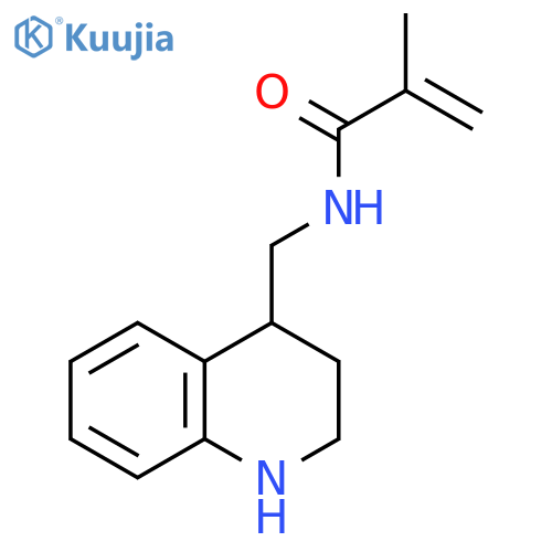 2-Propenamide, 2-methyl-N-[(1,2,3,4-tetrahydro-4-quinolinyl)methyl]- structure