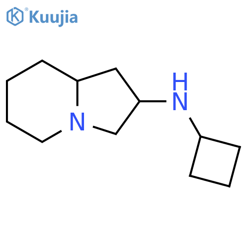 N-cyclobutyl-octahydroindolizin-2-amine structure